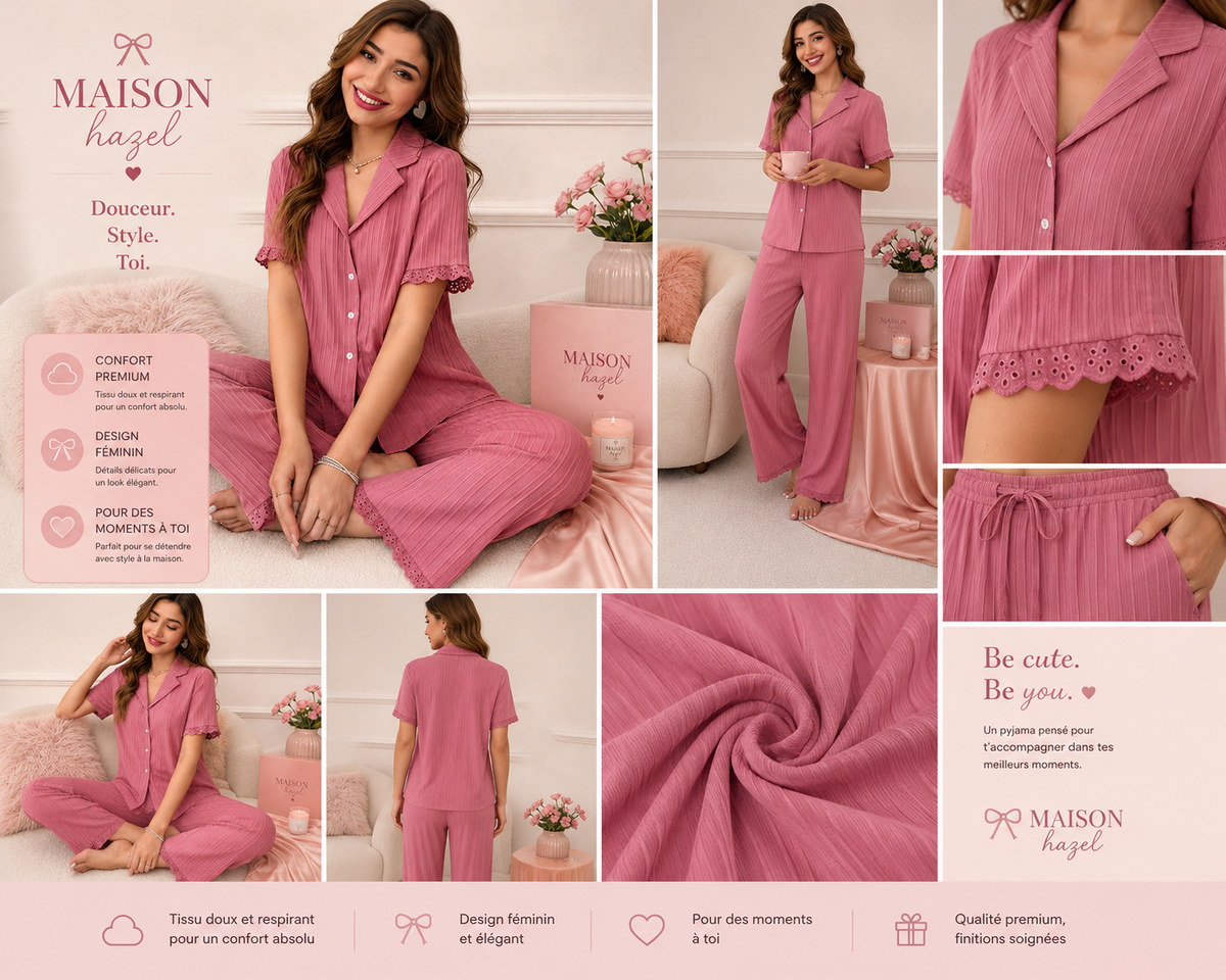 PYJAMA HAZEL ROSÉ🌸