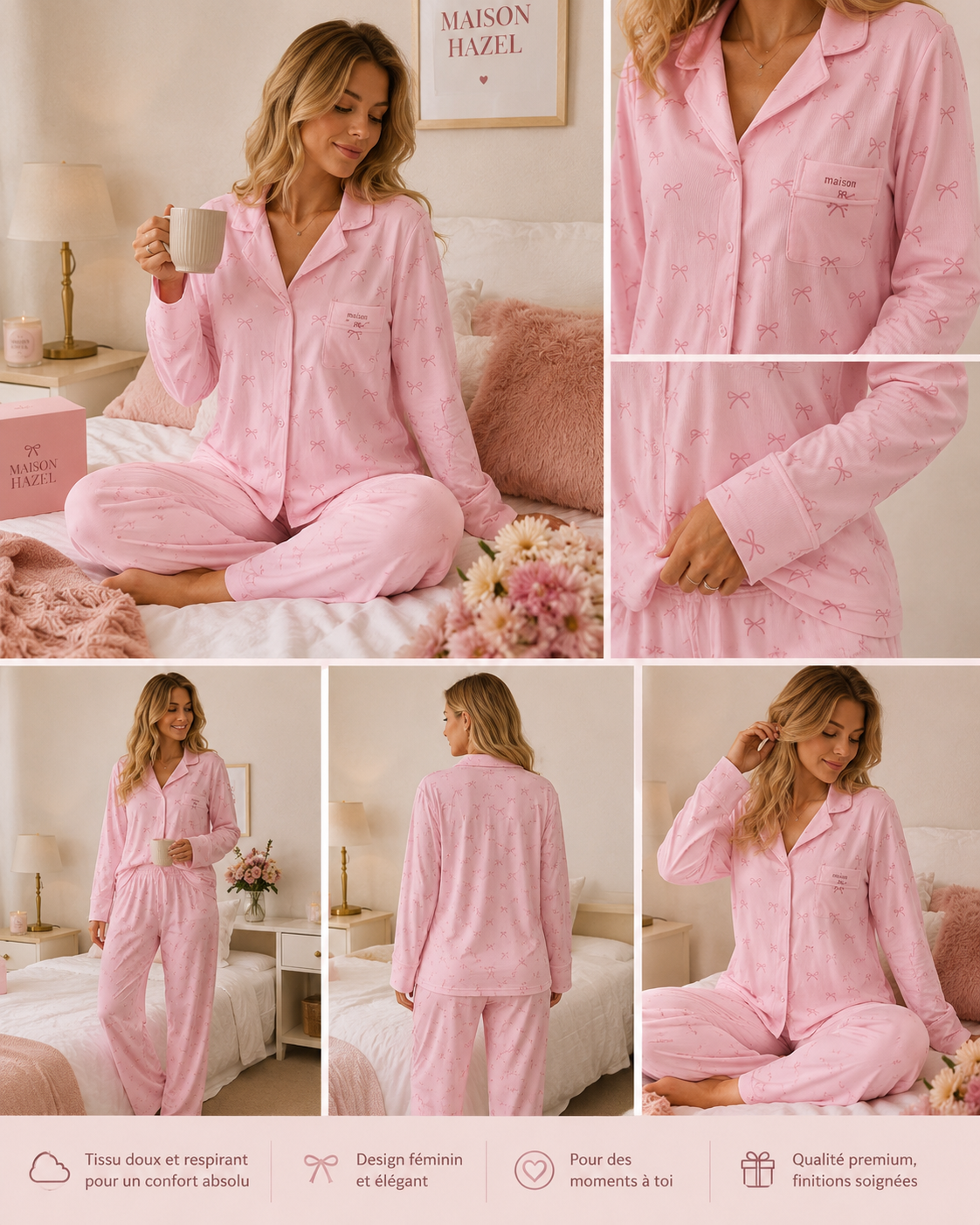 PYJAMAS HAZEL ÉLÉGANCE 🎀