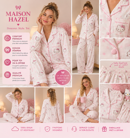 PYJAMA HAZEL KITTY🐱 🩷