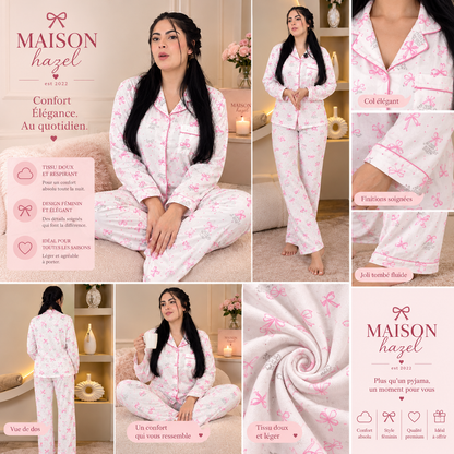 PYJAMA HAZEL RUBAN ROSE 🎀