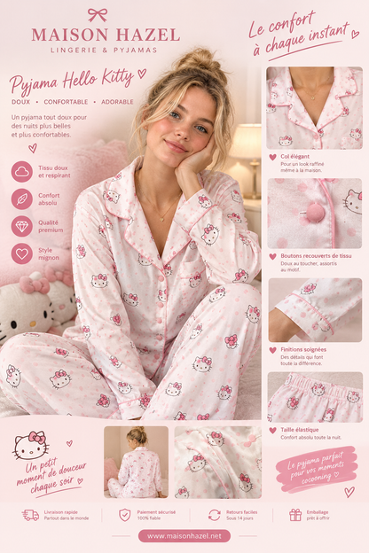 PYJAMA HAZEL KITTY🐱 🩷